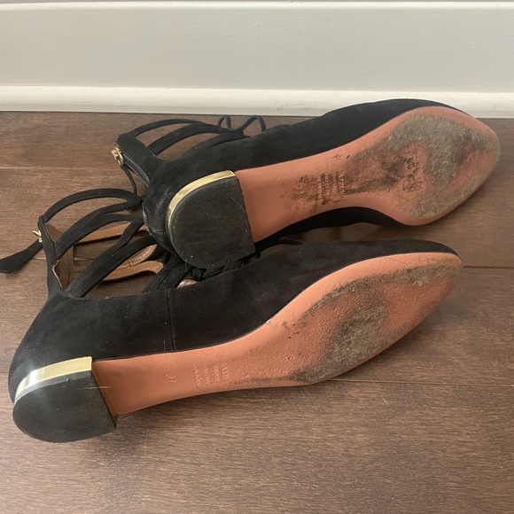 Aquazzura 'Holli' ballerinas Black Suede Leather flat - Picture 6 of 9